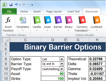 FinOptions XL - Binary Barrier